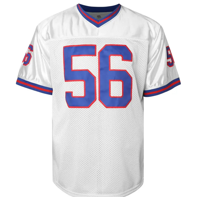 Unisex Stitched V-Neck #56 Blue Sport Jersey - Short Sleeves, Warm-Weather Ready, Clean Classic Profile, Casual Sports Wear, Football Jersey Style, American Football, Rugby Use, Shared Wardrobe-Friendly Cut