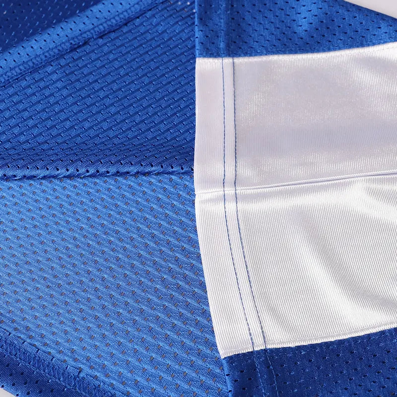 Men's #33 Blue Football Jersey - Quick-Dry Mesh Jersey Style Football Top, Number and Graphic Athletic Wear, Professional Sports Fan Gift