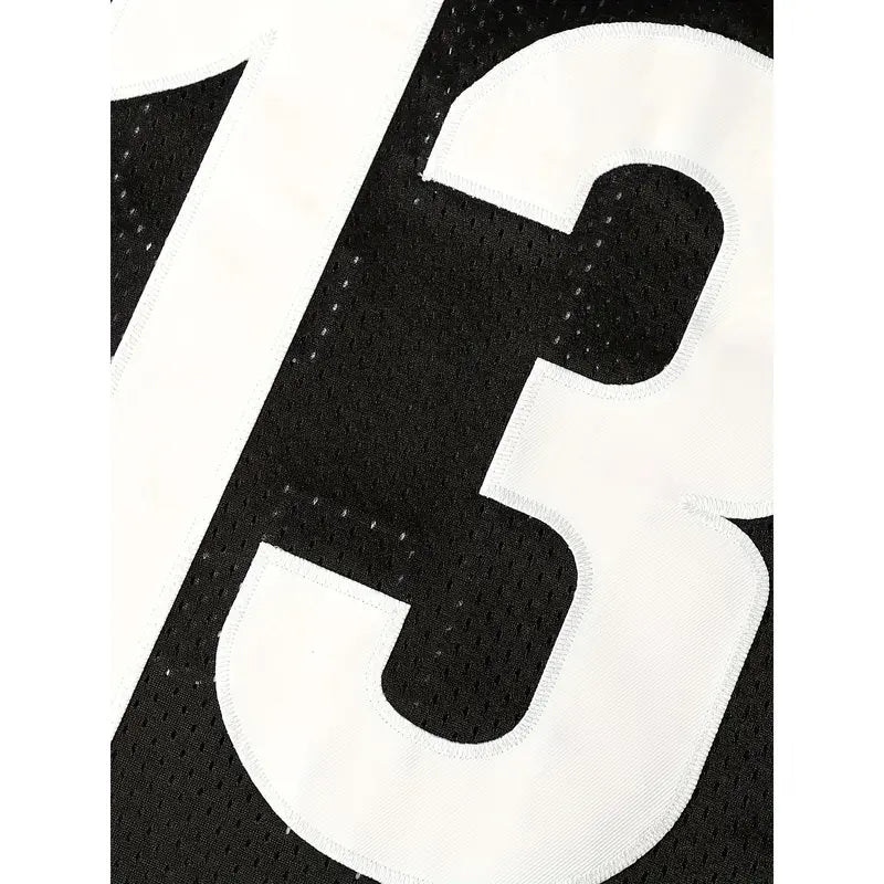 Men's #13 V-Neck Breathable Knit Athletic Top - Professional Football Jersey for Adult Sports Training, Running, Going Out (Dry Clean Recommended)