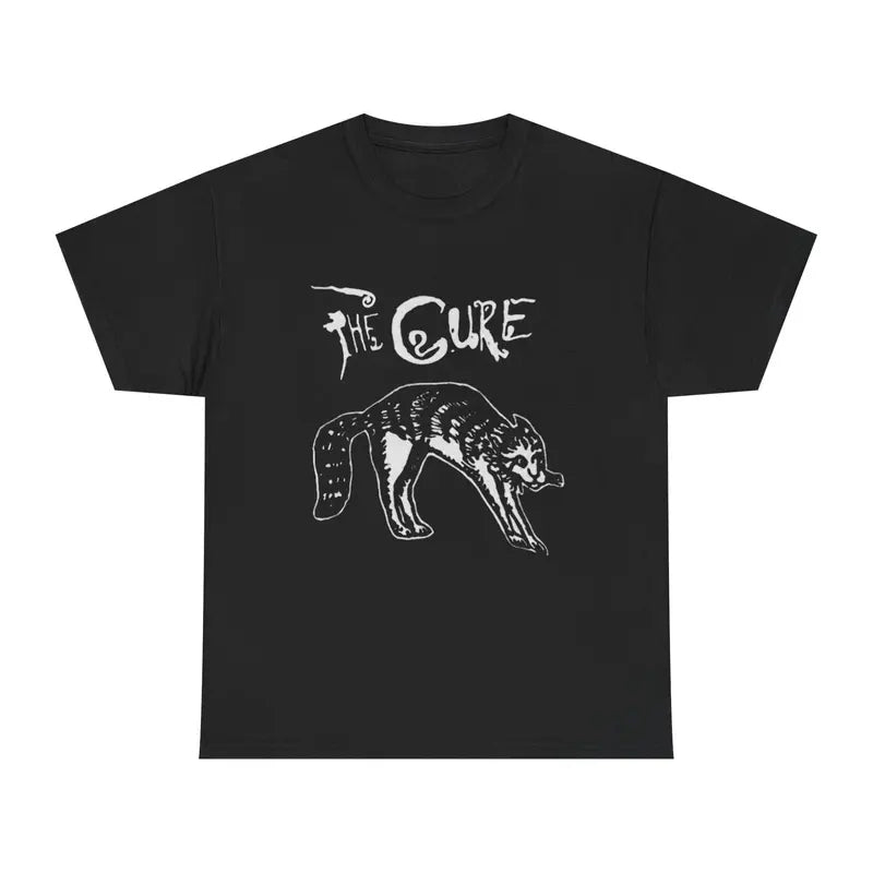 Vintage Retro Band The Cure Unisex T-Shirt, The Cure Cat Tee, 90s Alt Indie Rock, Unisex Shirt, Music Gifts, Cat Lover Gifts