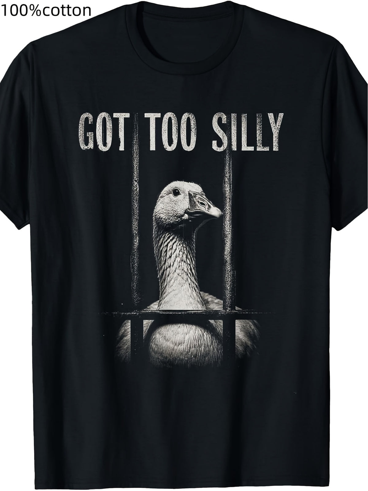 Funny Goose Prison Meme Got Too Silly Goose TShirt