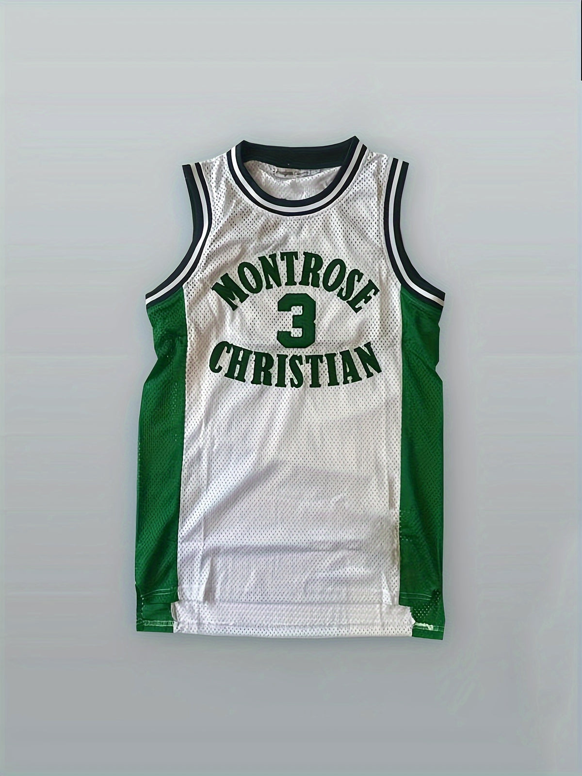Men'S #3 White Basketball Jersey Embroidery