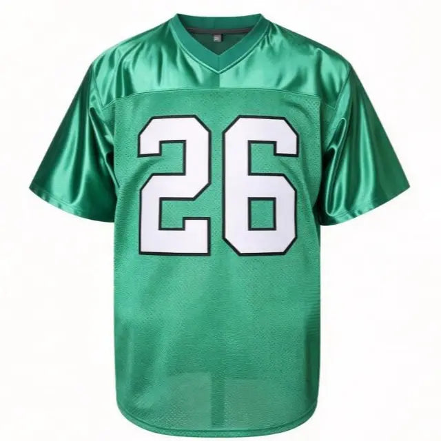 Men's #26 Print Lightweight Football Jersey - Rugby-Ready Fit Polyester Football Shirts, Multi-Size Loose Athletic Jersey for Male Clothing, Indoor-Outdoor Competition & Indoor-to-Street Wear