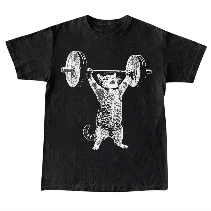 Funny Cat Gym Tank Top, Cat Workout T Shirt, Funny Deadlift Cat Meme Singlet, Gym Pump Cover, Workout Tanktop, Unisex Cat Lover Gift