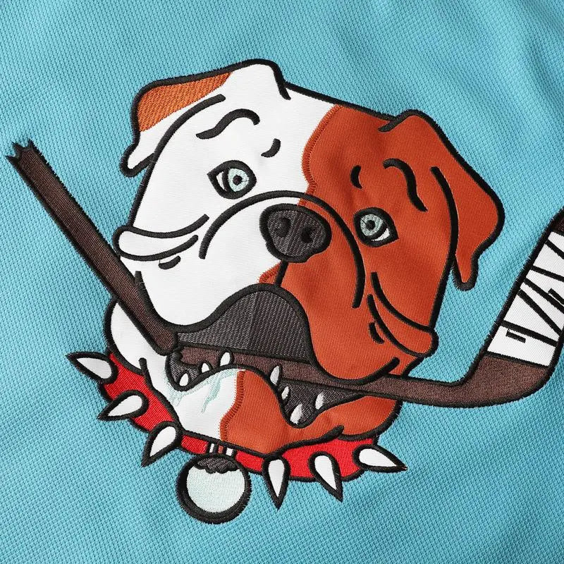 EETUG Adult TronX Blueberry Bulldogs Apparel Jersey - Shore TV Series Collector Memorabilia, Sublimated Polyester Sporty Jersey, Professional Hockey Wear with Bold 69 Back Print, Shore 69 ID for Rink Nights, Long Sleeve Tops