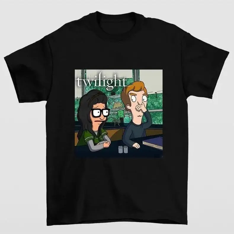 Men's Bob's Burgers Parody Pure Cotton Graphic Tee Top - Aesthetic Streetwear Short-Sleeve Crew Neck, Eat Sleep Goon Repeat Design, Baseball Vibe, Relaxed Fit, Leather Cap Pairing, Cargo Fabric, Office & Year-Round Wear
