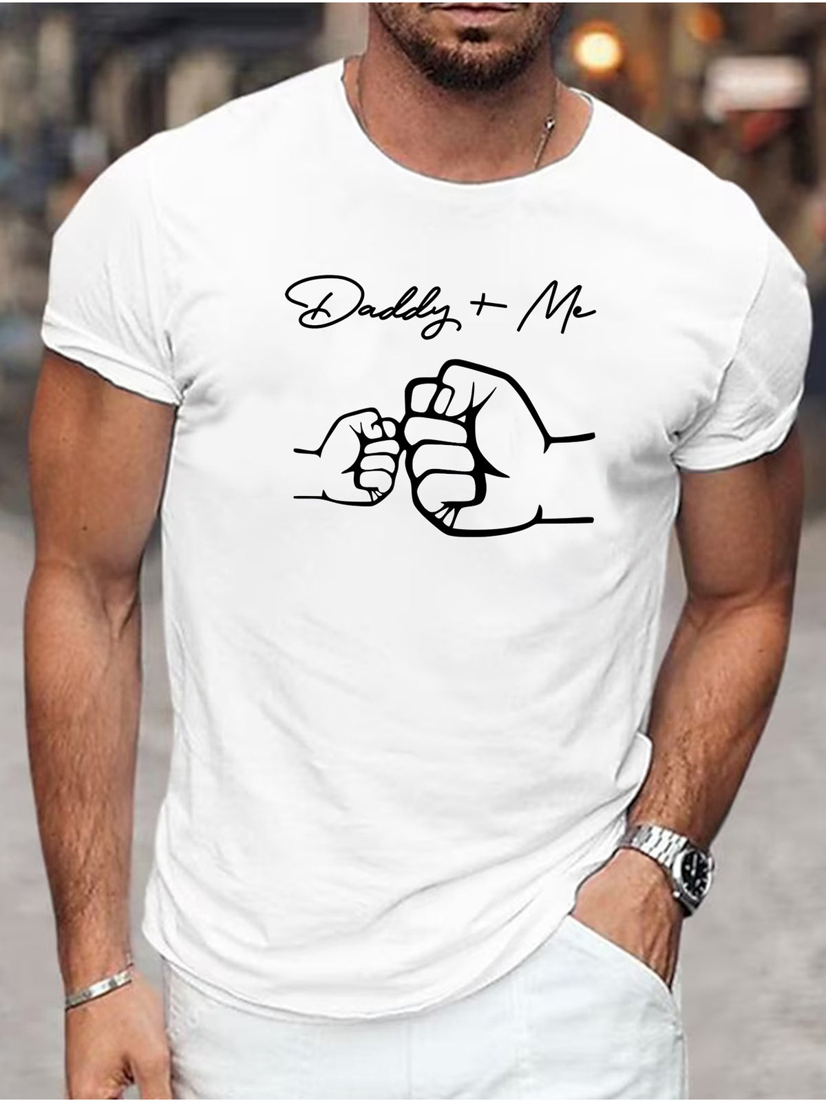 Summer Men'S Fashion Patterned Short-Sleeve T-Shirt