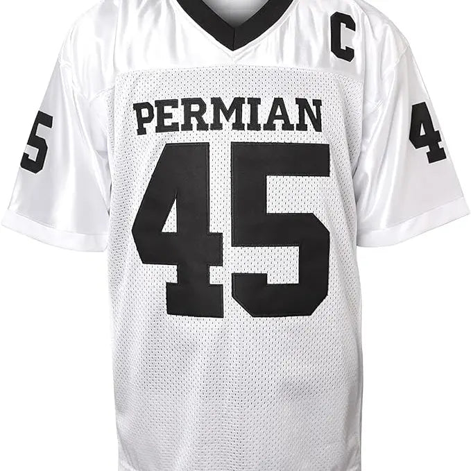 Men's Short Football Jersey - Boobie Miles #45 Permian High School, Breathable Polyester Unisex Us Standard Double-Stitched Apparel, Friday Night Lights Party Wear, Halloween Outfit (S-XXXL)