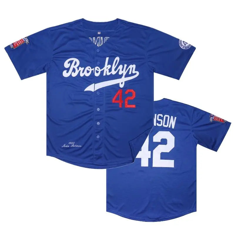 Men's #42 Letter Sleeve Jersey Baseball Top - Short-Sleeved V-Neck, Breathable Stretch Polyester, Relaxed Cut, Embroidered, Large Number Back, Sporty Chic Summer Athletic Casual Wear for Sports Enthusiasts, Sporty Baseball