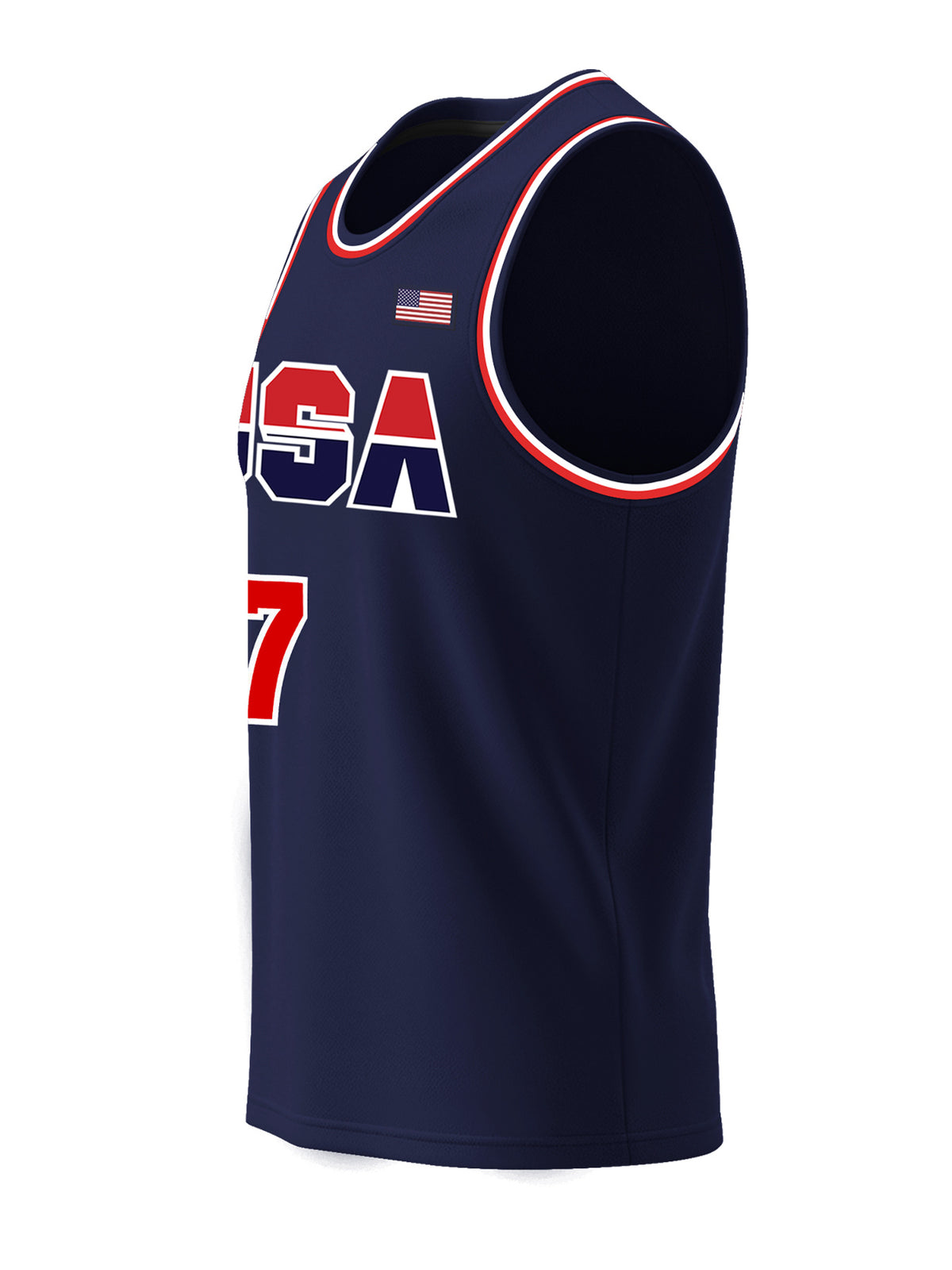 Men's # 7 Blue Basketball Jersey, Classic and Fashionable Embroidery, Breathable and Sweat Wicking, Suitable for Outdoor Sports and Competition Training