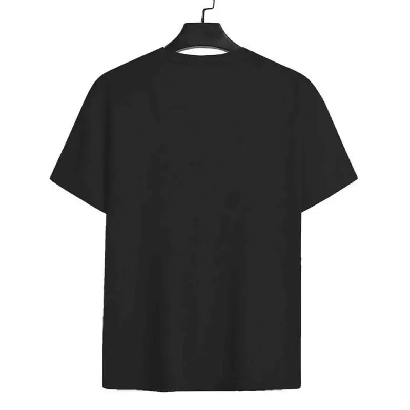 Men's Plus Size White Short Sleeve T-Shirt with Gold Basketball Graphic and Hoop Design - Trendy Casual Tee for Sports Lovers, Perfect for Indoor Wear or Street Style