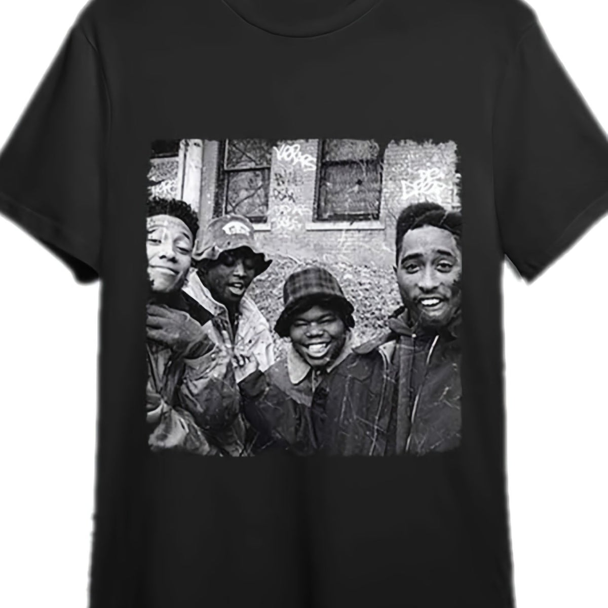 Juice 90old-Juice 90 Men's Street Print T-shirt-black Short-sleeved Round Neck Shirt, Breathable Summer Cotton T-shirt, Retro Comfortable Elastic Fabric.