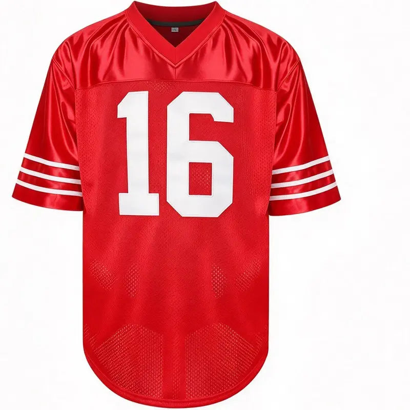 Vintage Red #80 Alphabetical Embroidery Football Jersey, Exclusive Professional Sports Apparel for Fans