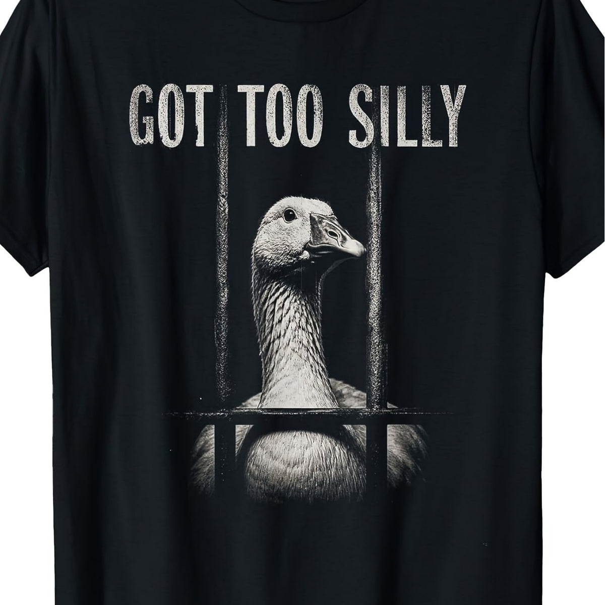 Funny Goose Prison Meme Got Too Silly Goose TShirt