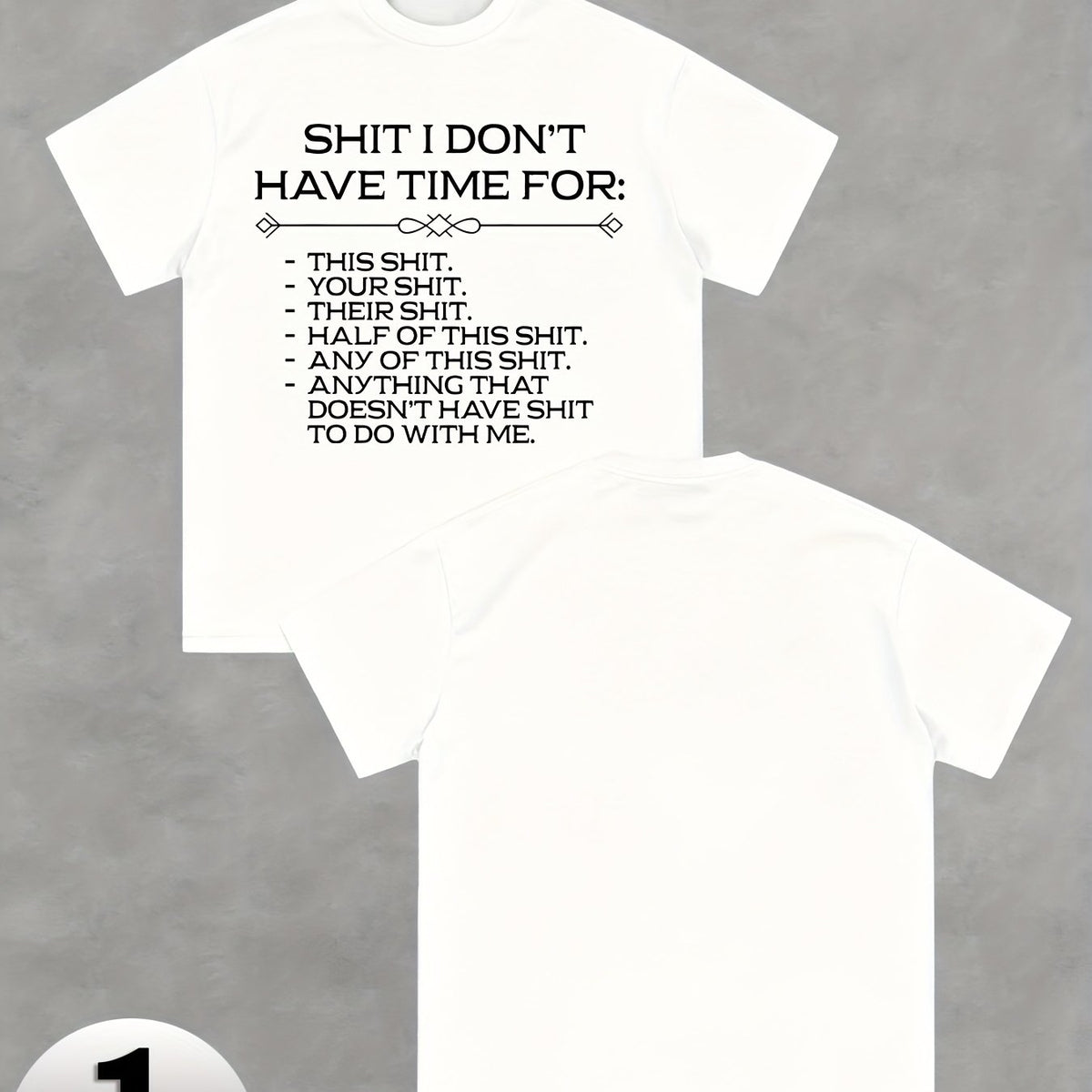 Letter Printing T-Shirt, Men'S Tees, Casual Short Sleeve T-Shirt for Summer