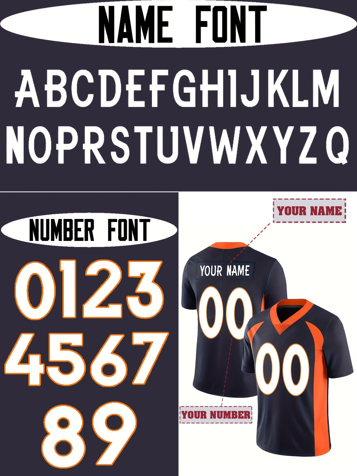 Customized Name And Number Design, Men's Short Sleeve Loose Breathable V-neck Embroidery Rugby Jersey, Sports Shirt for TeamTraining