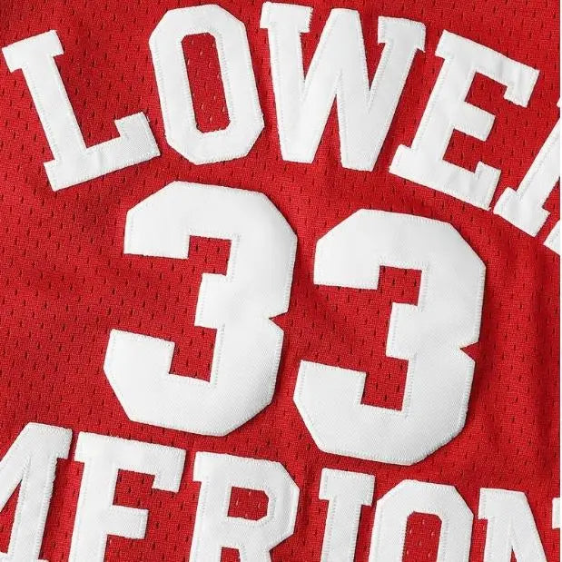 Men's #33 Embroidered Loose Fit Basketball Jersey - 100% Polyester Round Neck Knit Sleeveless Athletic Top with Texture Variant, for Training, Competition, Going Out & Other Activities