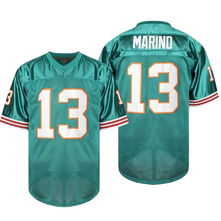 Unisex #13 Embroidered Football Shirt - Breathable Polyester Embroidered Sportswear Top, V-Neck Loose-Fit Short-Sleeve Athletic Top, Sporty Jersey for Training, Going Out