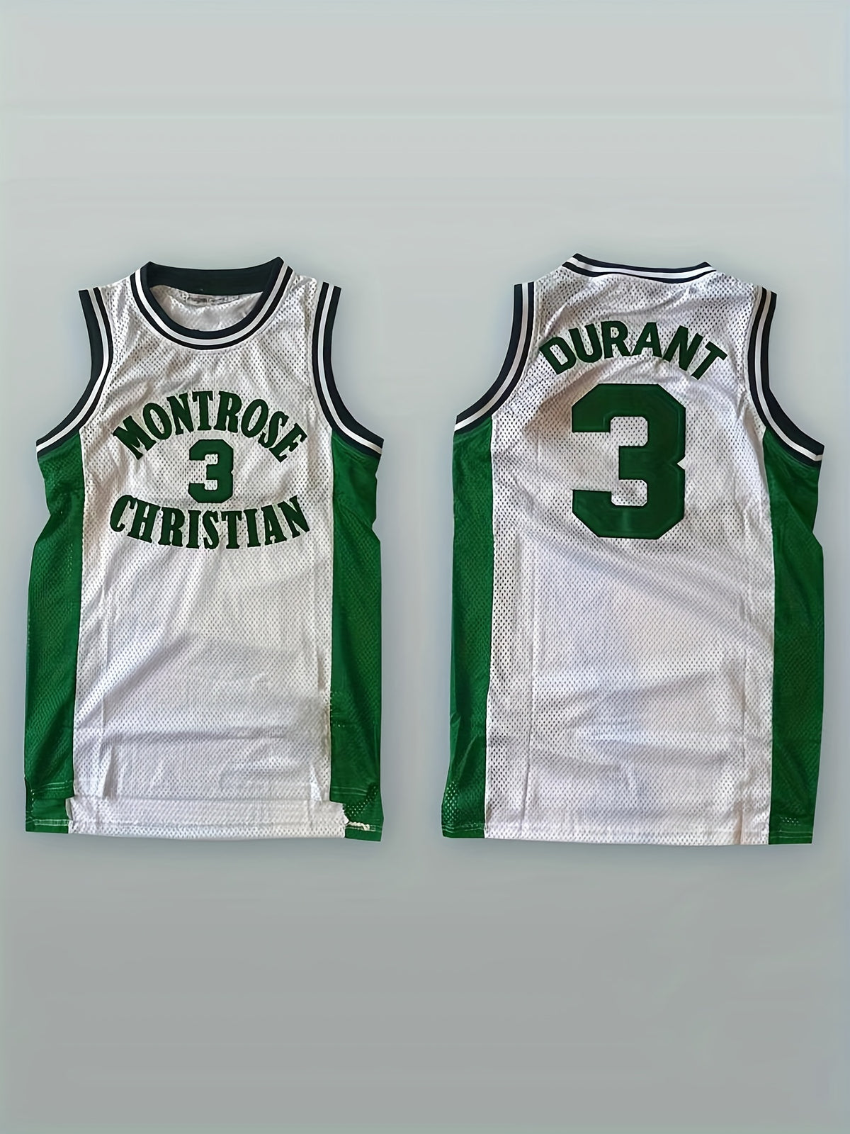 Men'S #3 White Basketball Jersey Embroidery