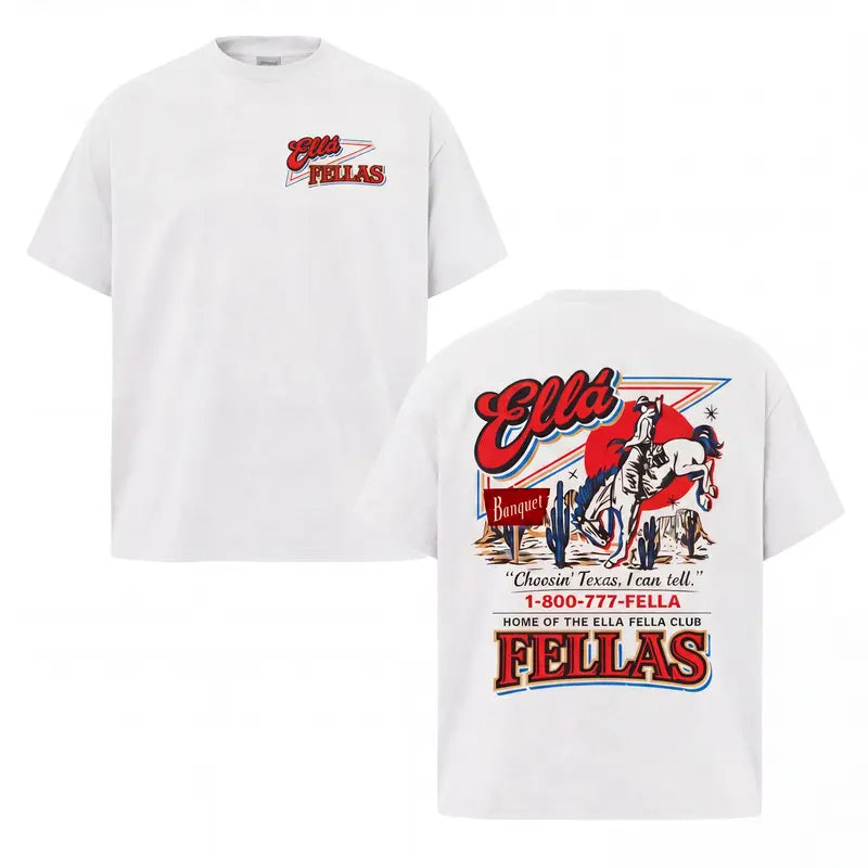 Ella Fella Club Shirt, Dandelion Graphic T-Shirt, Indie Aesthetic Shirt, Choosing Texas Tee, Vintage Style Graphic Tee, Indie Folk Shirt, Gift for Friends, Trendy Unisex Shirt