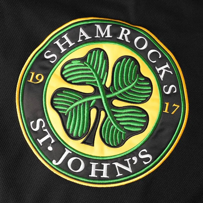 Men's #3 Embroidered Polyester Hockey Jersey - Goon Movie Inspired, 4 Leaf Clover Design, Halloween Team Wear, Athletic Clothing, Quick Dry, Machine Washable, All Seasons, for Hockey Teams, Durable, Breathable, S-3XL