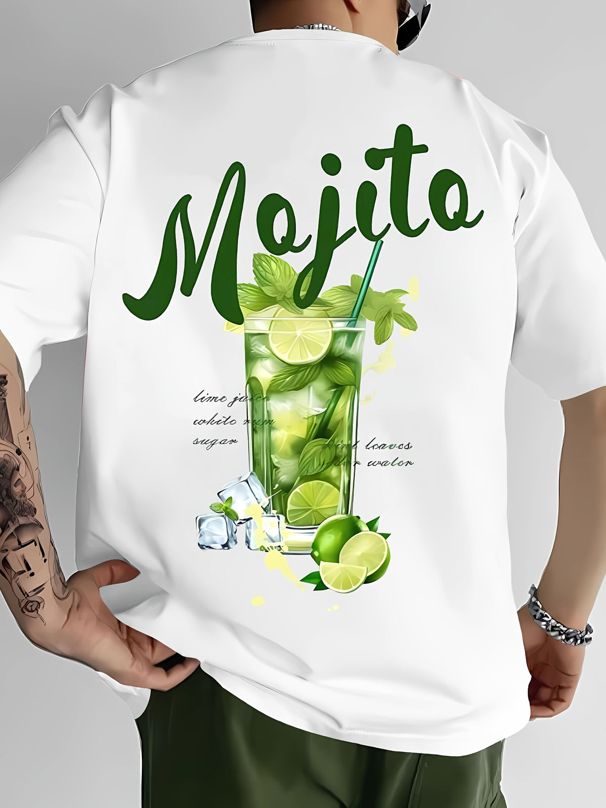 Men's summer short sleeve printed T-shirt