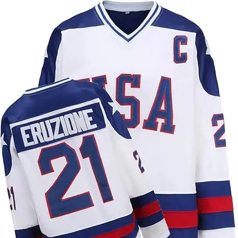Men's 17#White Hockey Jersey - Stitched Letters & Numbers, Breathable Polyester Mesh Athletic Outfit for 90s Party & Jersey Party, Large S-3XL Professional Sports Clothing
