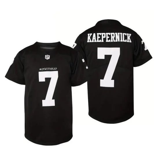 Men's Football jersey #7 - Casual V-neck, short sleeves, loose fit, dark gray, white and black, perfect for team sports, outdoor and casual wear.