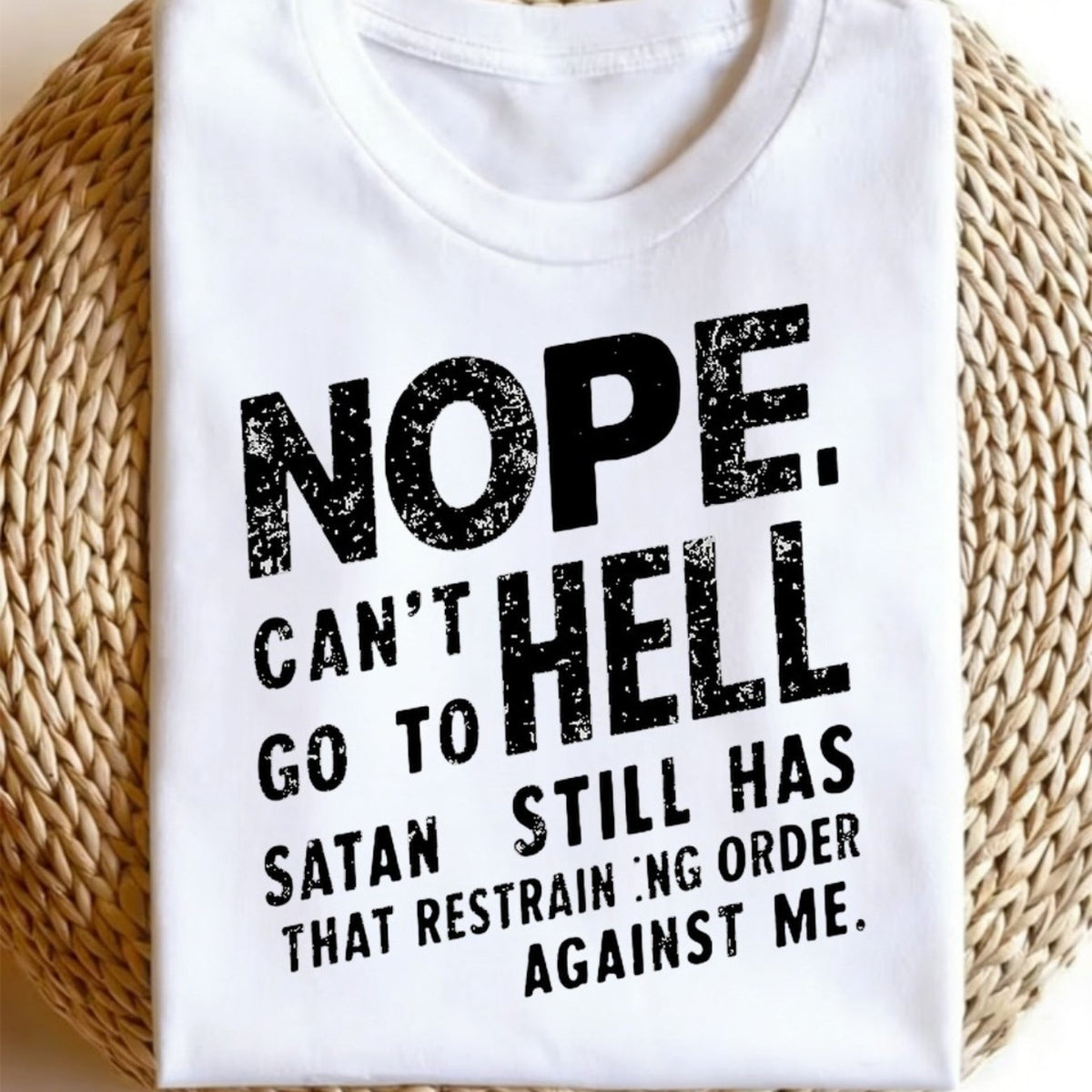 Fun Retro Print Men'S T-Shirt, Print T-Shirt, with Satanic Quote Declaration, Black Round Neck Casual Top, Breathable Daily Street Style Men'S Wear, Machine Washable