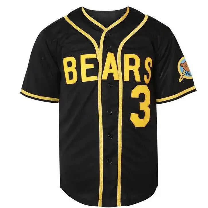 1976 "Let Freedom Ring" Movie Replica Baseball Jersey, #12 Tanner Boyle Movie Fan Gear, Short Sleeves Apparel Jersey with White Base, Yellow Piping & Bail Bonds Logo (Numbered Fronts)