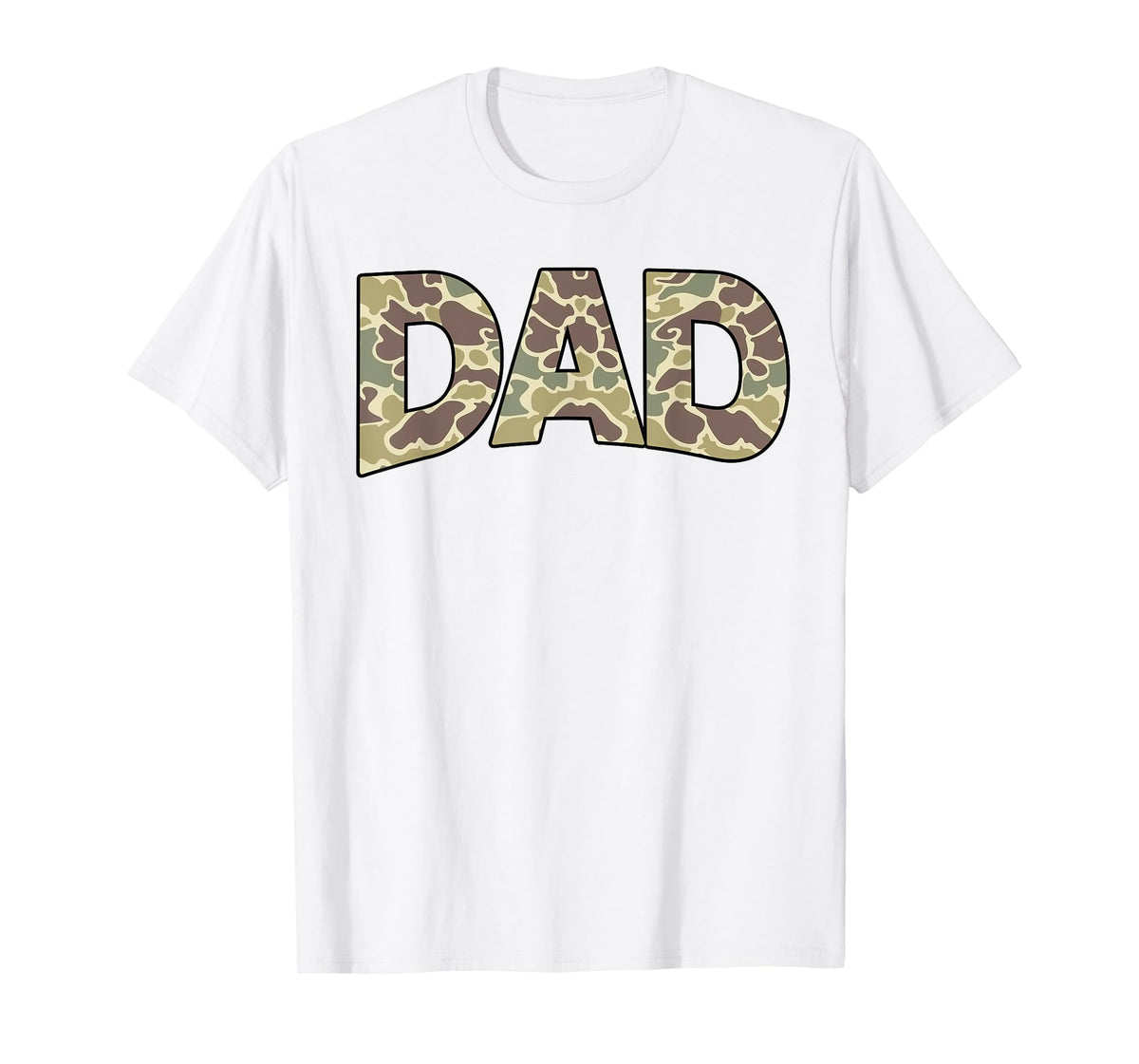 Men Old School Camo Dad, Retro Camouflage Daddy Father's Day T-Shirt