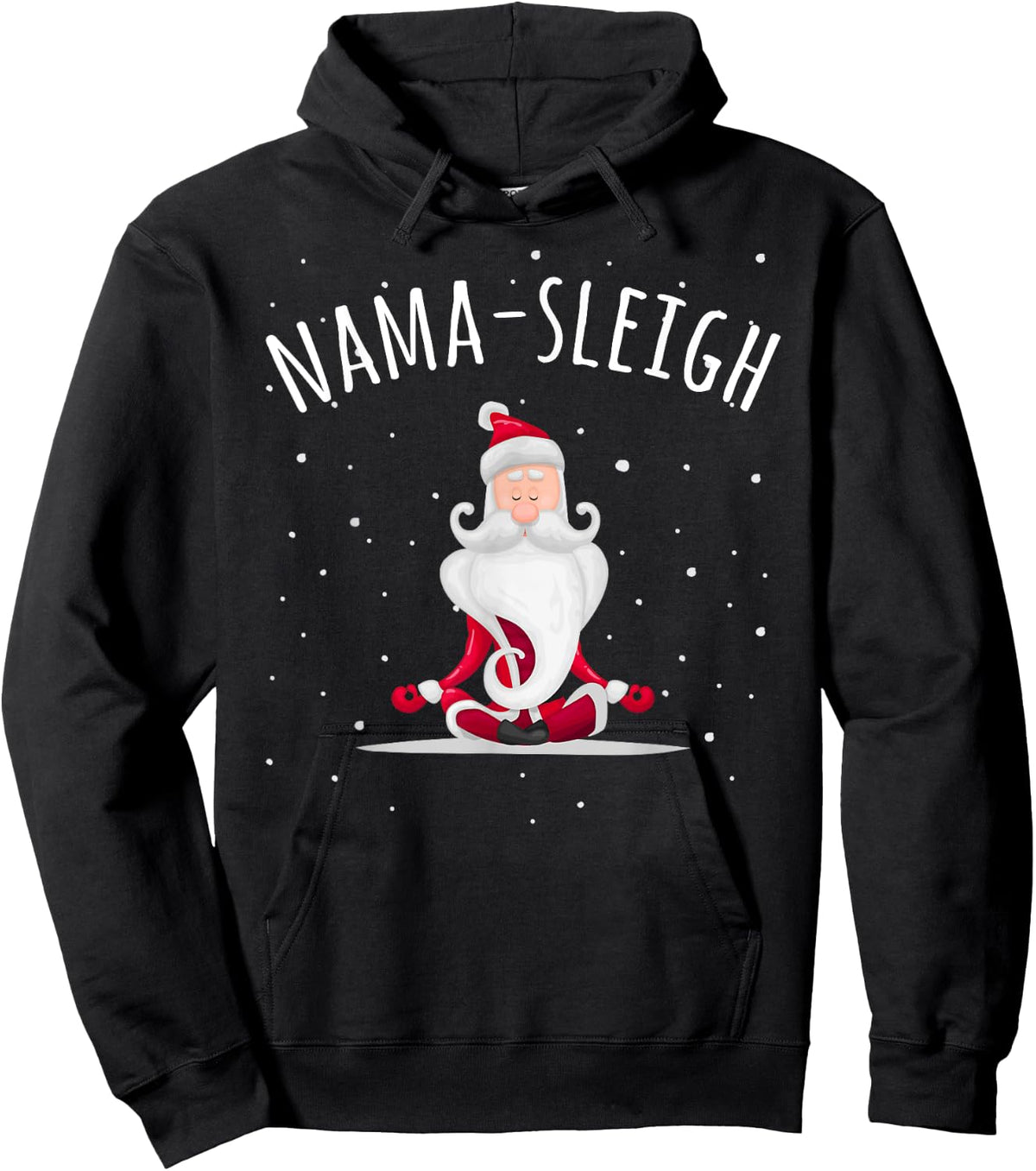 Nama-sleigh Namasleigh Funny Santa Yoga Christmas Lotus Pose Sweatshirt Hoodie