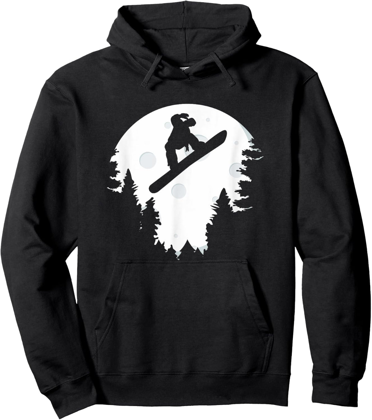 Funny Snowboard In Moon Boys Snowboarder Sweatshirt Hoodie