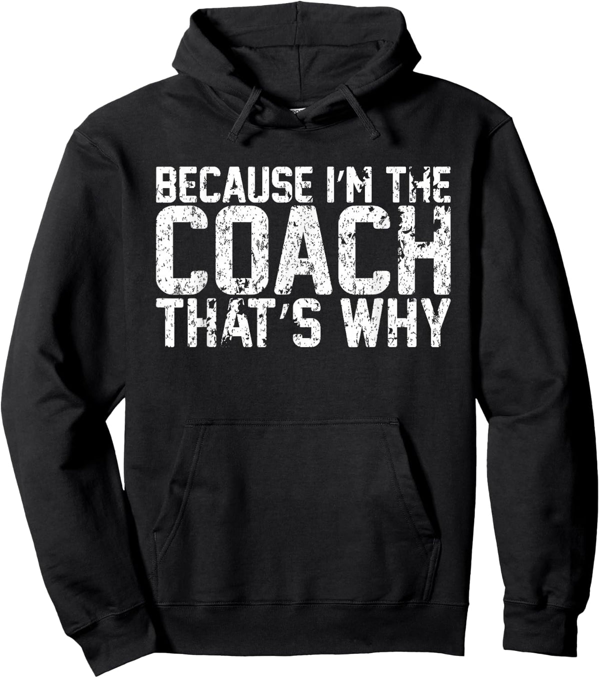 Vintage Because Im The Coach Thats Why Funny Coach Sweatshirt Hoodie