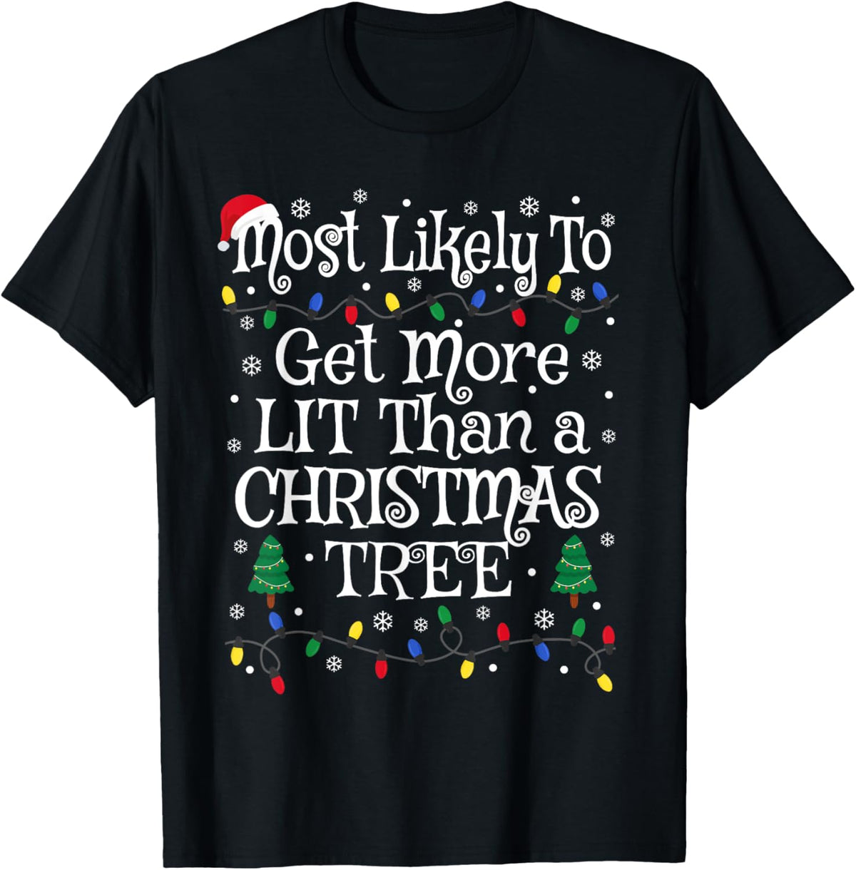 Funny Most Likely To Get More Lit Than A Christmas Tree
