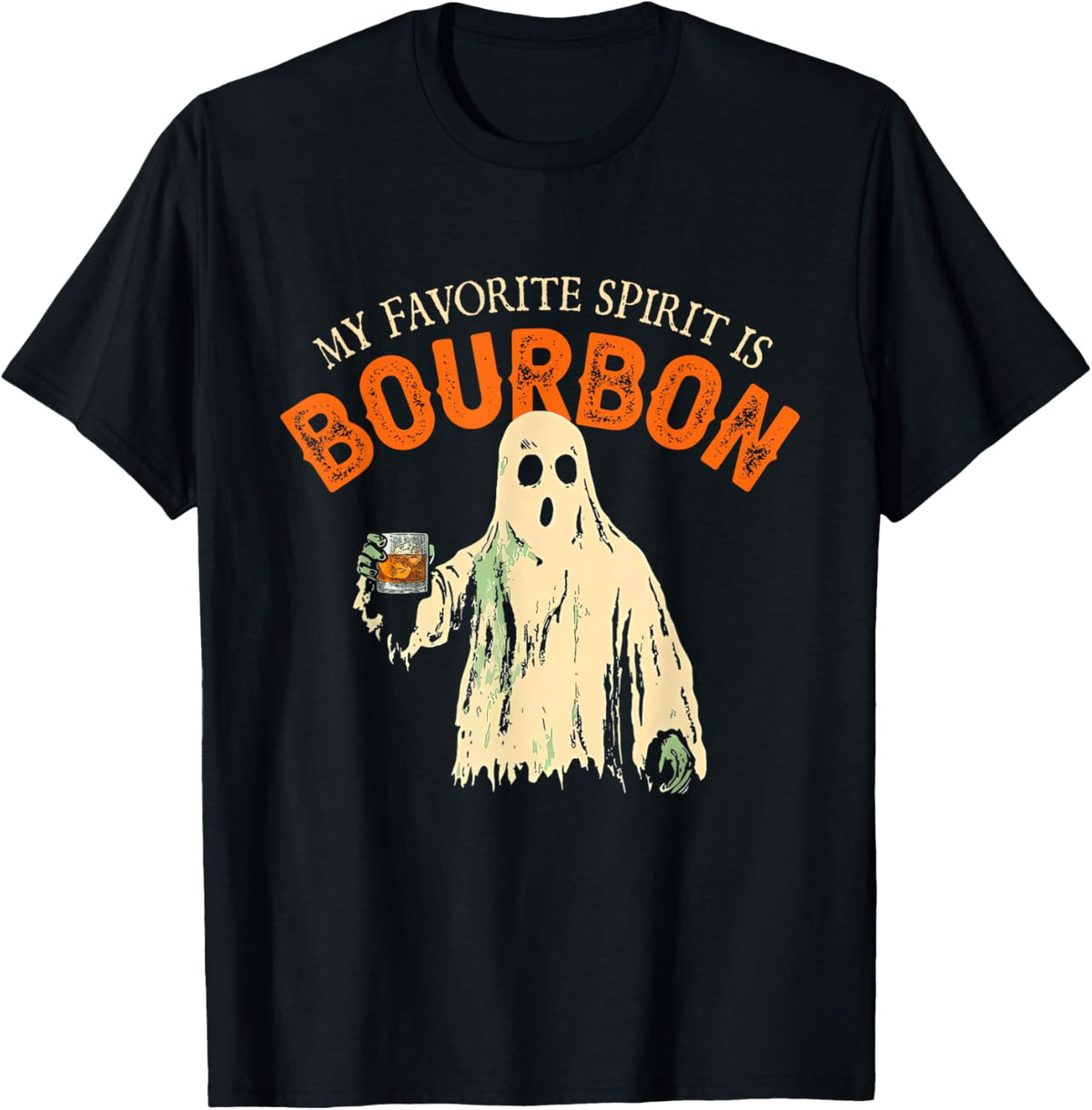 My Favorite Spirit Is Bourbon Funny Ghost Halloween Costume