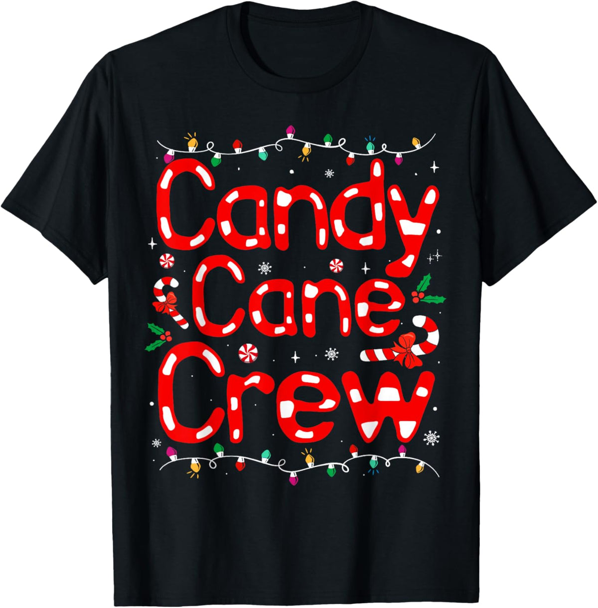 Candy Cane Crew Christmas Candy Love Funny Family Pajama