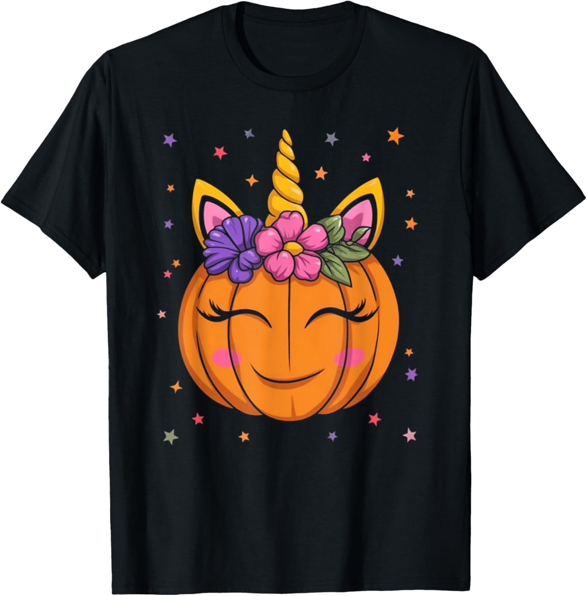 Cute Unicorn Pumpkin Girls Kids Funny Halloween Costume