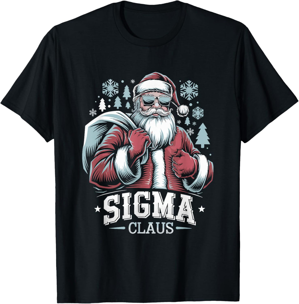 Sigma Claus Cool Santa Funny Christmas Rizz Rizzler Meme