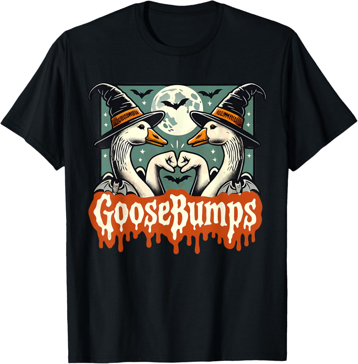 Goose Bumps Goosebumps Funny Geese Fist Bump Pun Halloween