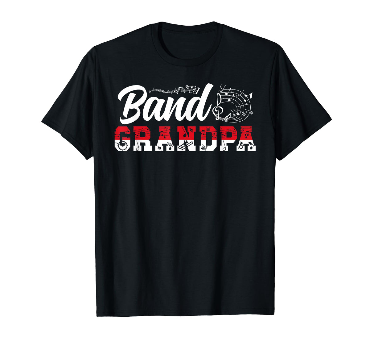 Band Grandpa Marching Band Grandfather T-Shirt