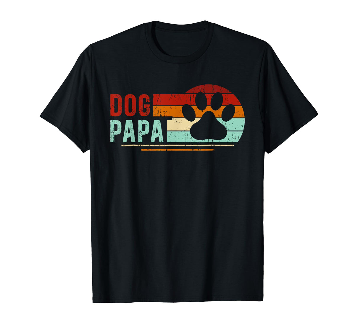 Dog Papa Retro Dog Lover Papa Dog Owner Papa T-Shirt