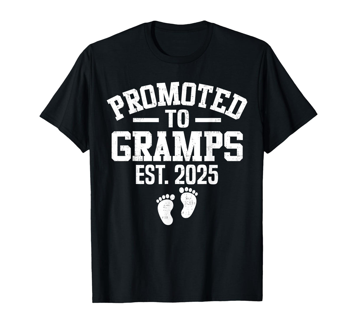 Promoted To Gramps Est 2025 First Time Grandpa Men Dad T-Shirt