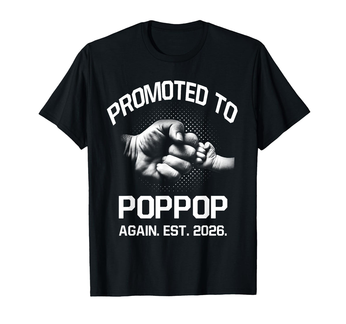 Promoted To Poppop Again EST. 2026 Father's Day Vintage T-Shirt