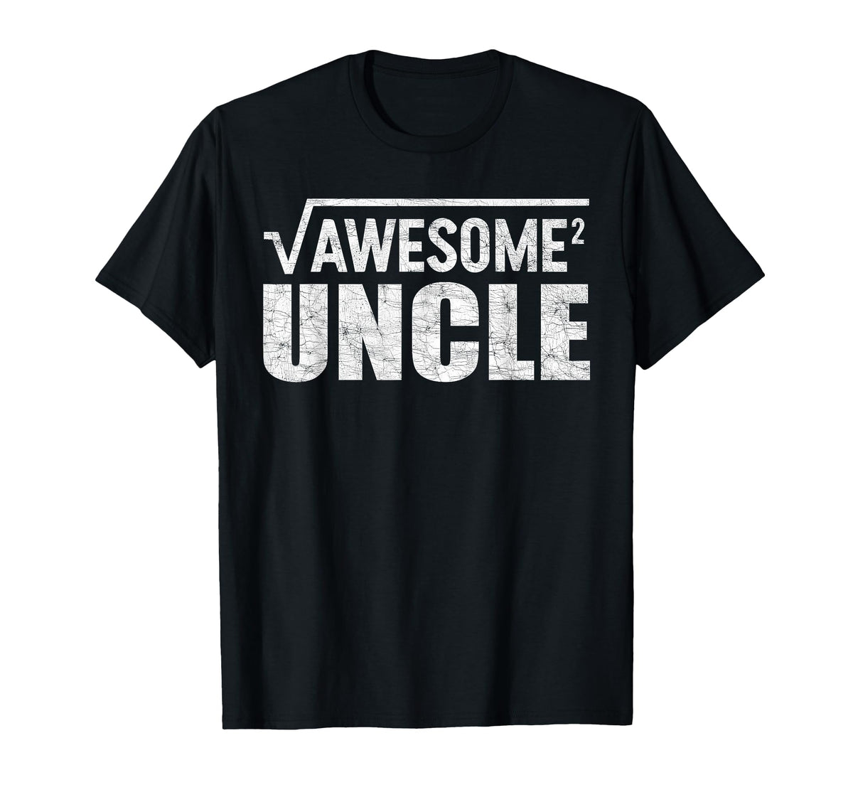 Fathers Day Uncle, Uncle Awesome Squared Funny Math T-Shirt