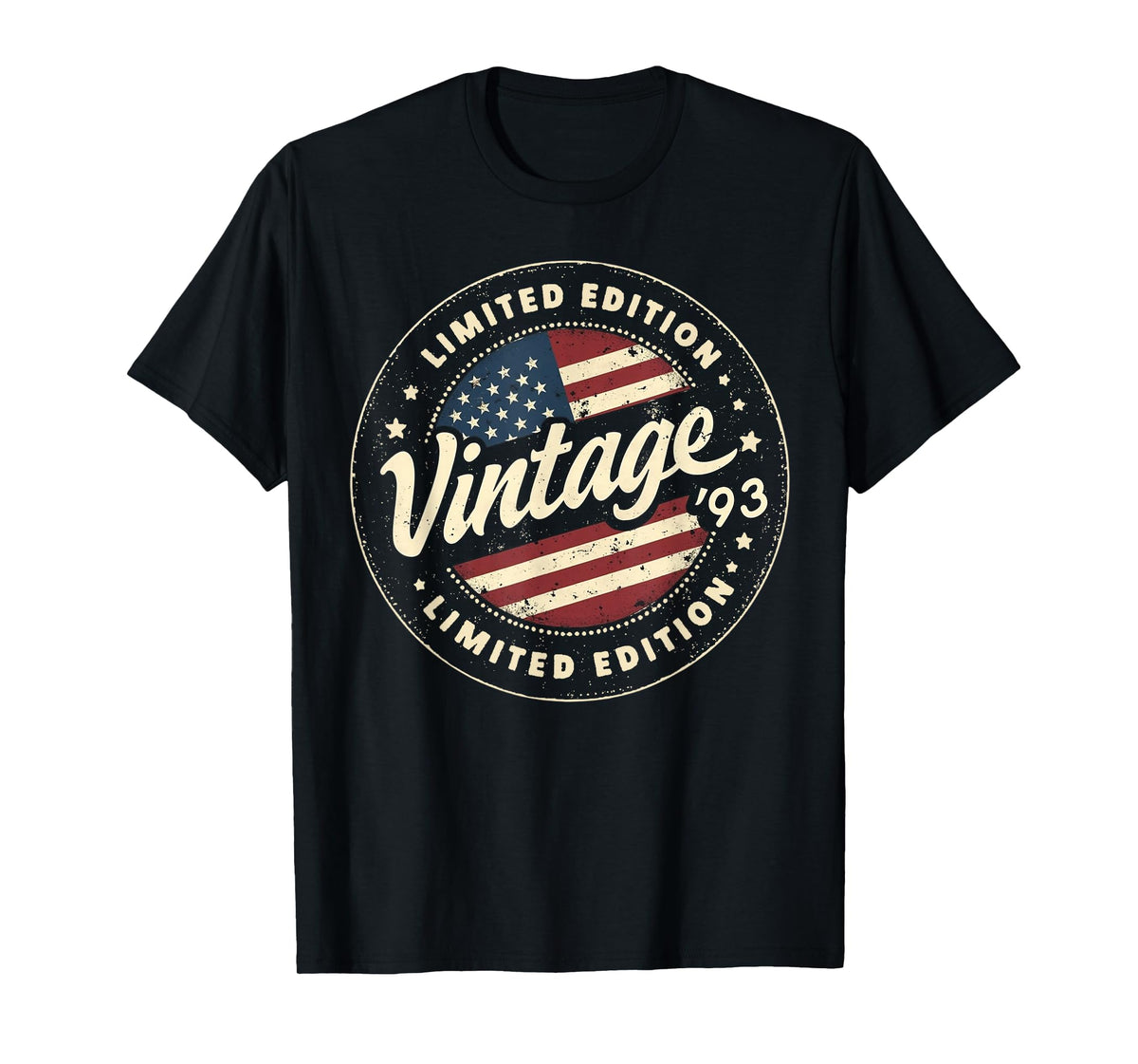 Vintage 32nd birthday men Born 1993 32 years old Bday mens T-Shirt