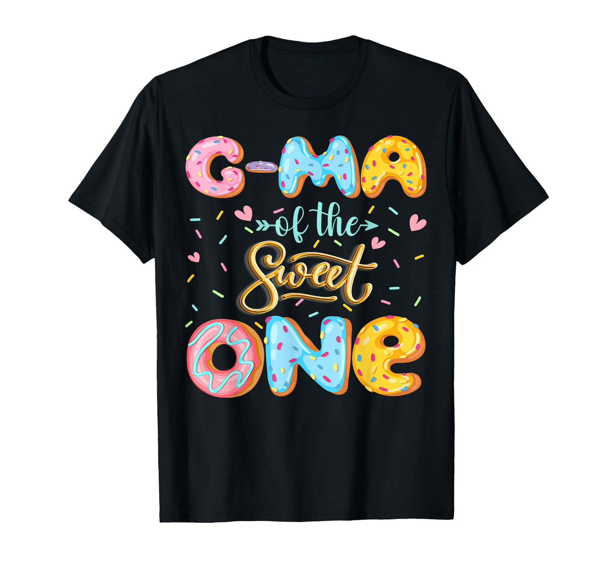 G-Ma Of The Sweet One 1St Birthday Girl Donut Lover T-Shirt