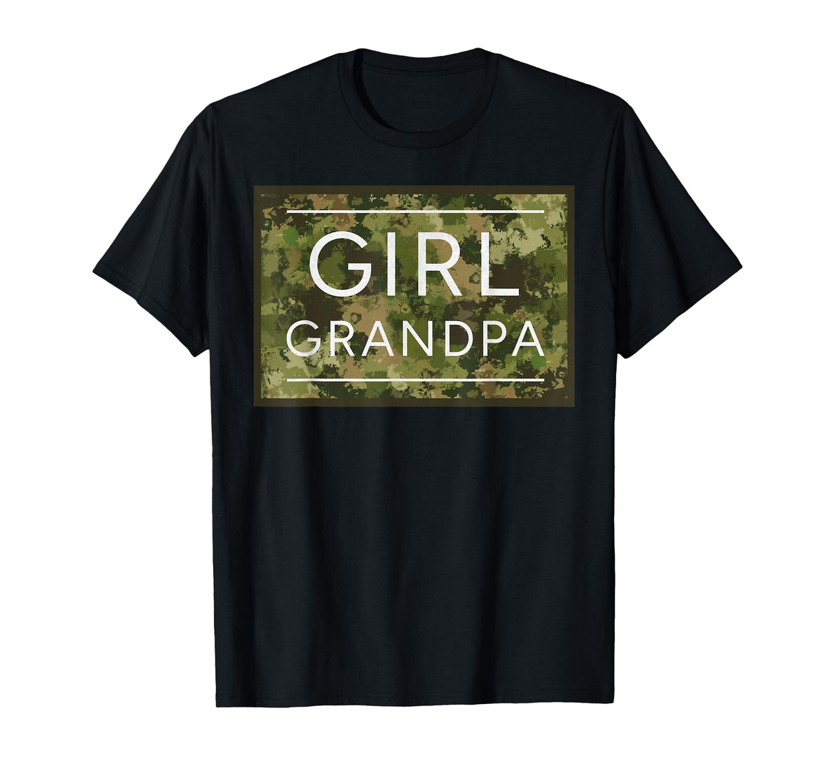 Girl Grandpa Camo Grandpa of Girls Grandfather Camouflage T-Shirt