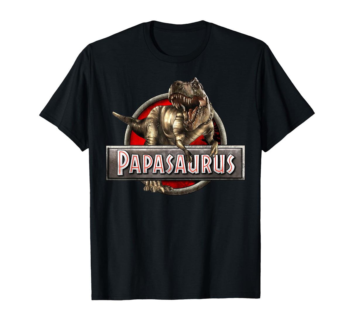 Papasaurus T Rex Papa Dinosaur Grandpa Saurus Father's Day T-Shirt