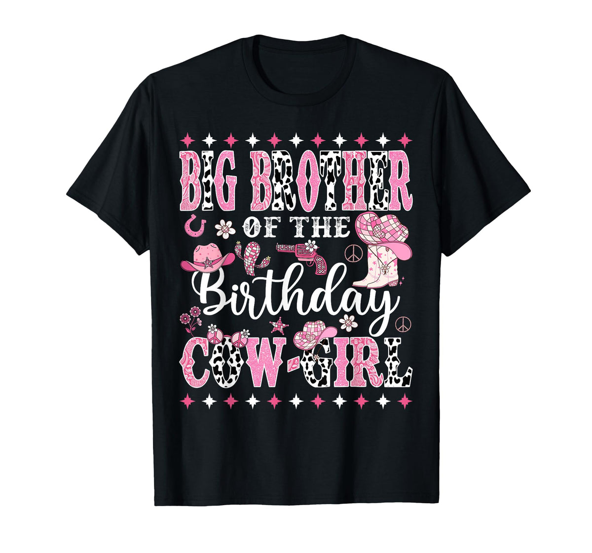 Big Brother Of The Birthday CowGirl Rodeo CowGirl Birthday T-Shirt